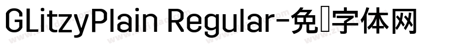 GLitzyPlain Regular字体转换